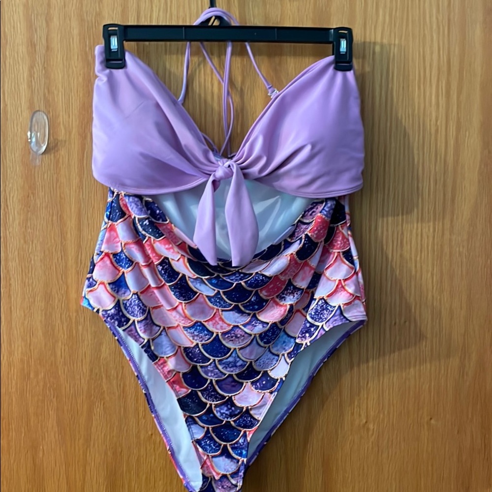 Purple Mermaid women’s One Piece Swimsuit